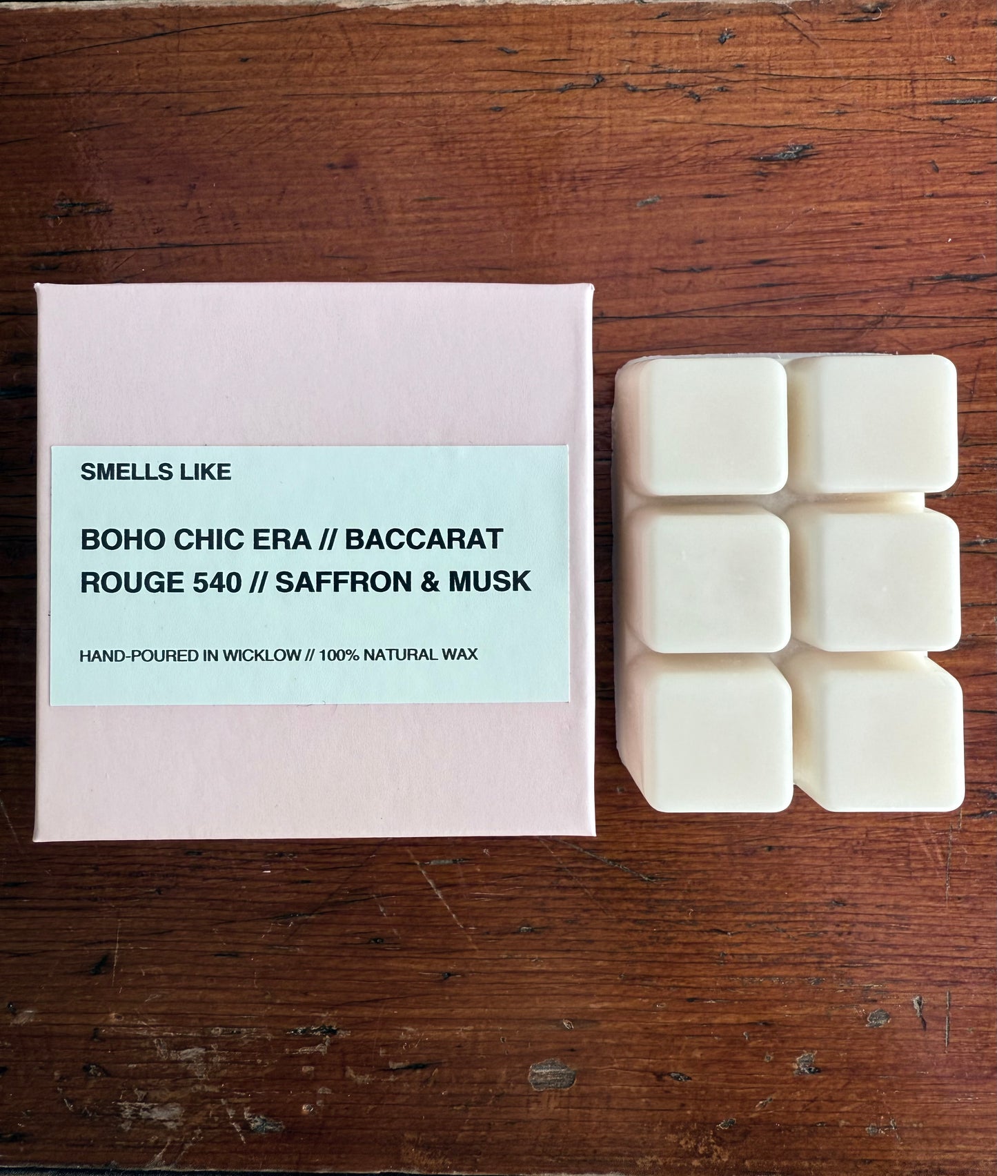 Smells Like Baccarat Rouge 540 Inspired Luxury wax melts - 100% natural hand-poured soy wax melts - Made in Wicklow Ireland