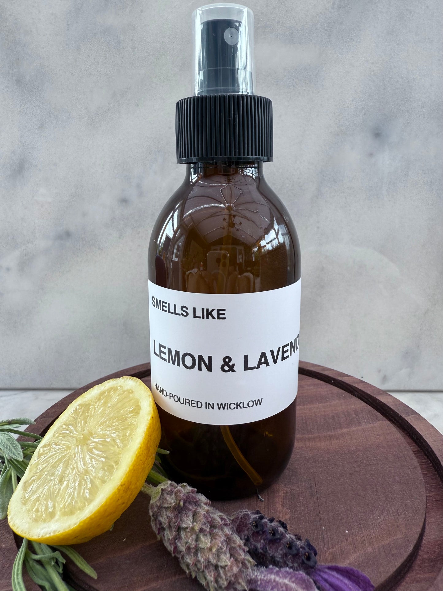 Smells Like Lemon and Lavender room and linen spray - 150ml room and linen spray - Made in Wicklow Ireland