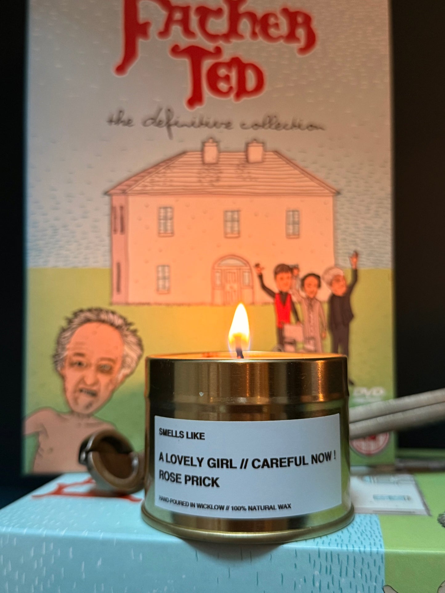 Smells Like Tom Ford Rose Prick Candle Dupe - Scented Candle - Gold Tin Candle - hand-poured candle - 100% natural Rapeseed candle wax, Coconut candle wax & Beeswax Candle wax -Made in Wicklow Ireland