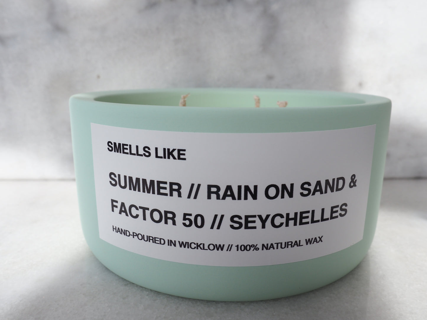 Smells Like The White Company Seychelles Dupe Large Scented Candle - Ceramic Candle - hand-poured candle - 100% natural Rapeseed candle wax, Coconut candle wax & Beeswax Candle wax - Made in Wicklow Ireland
