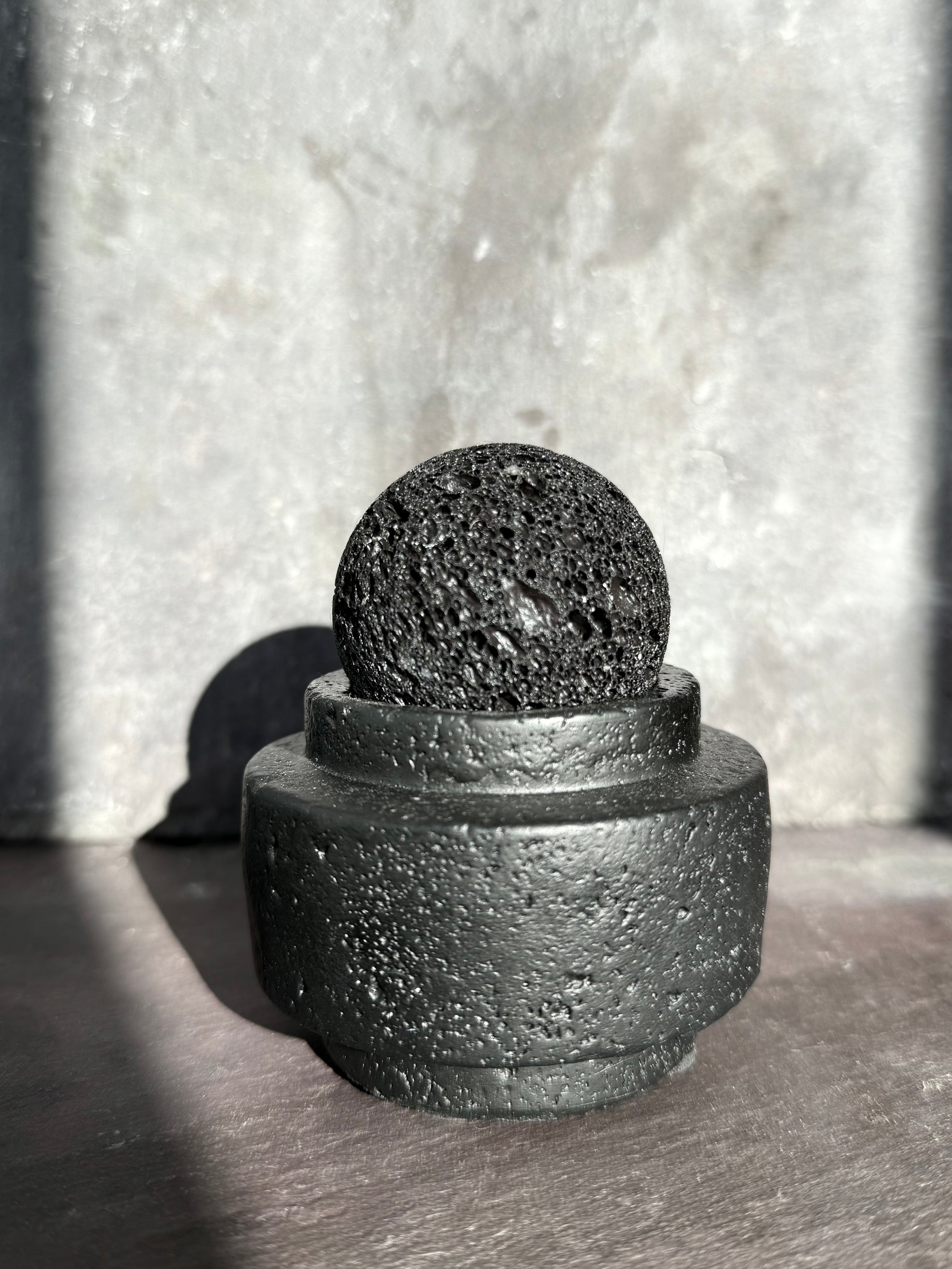 Black lava rock diffuser
