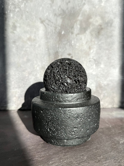 Black lava rock diffuser
