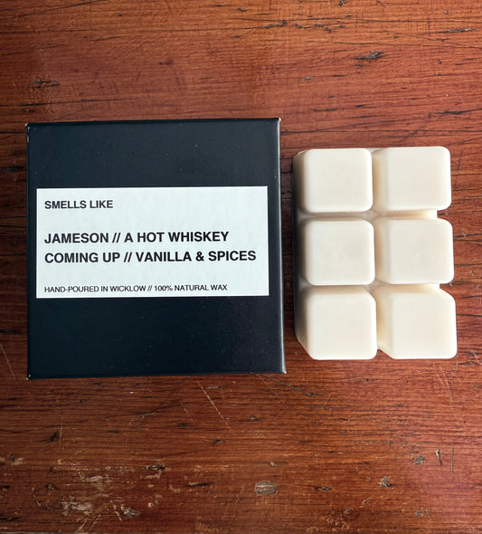 Smells Like Jameson Irish Whiskey inspired scented Luxury soy wax melts - 100% natural hand-poured soy wax melts - Made in Wicklow Ireland