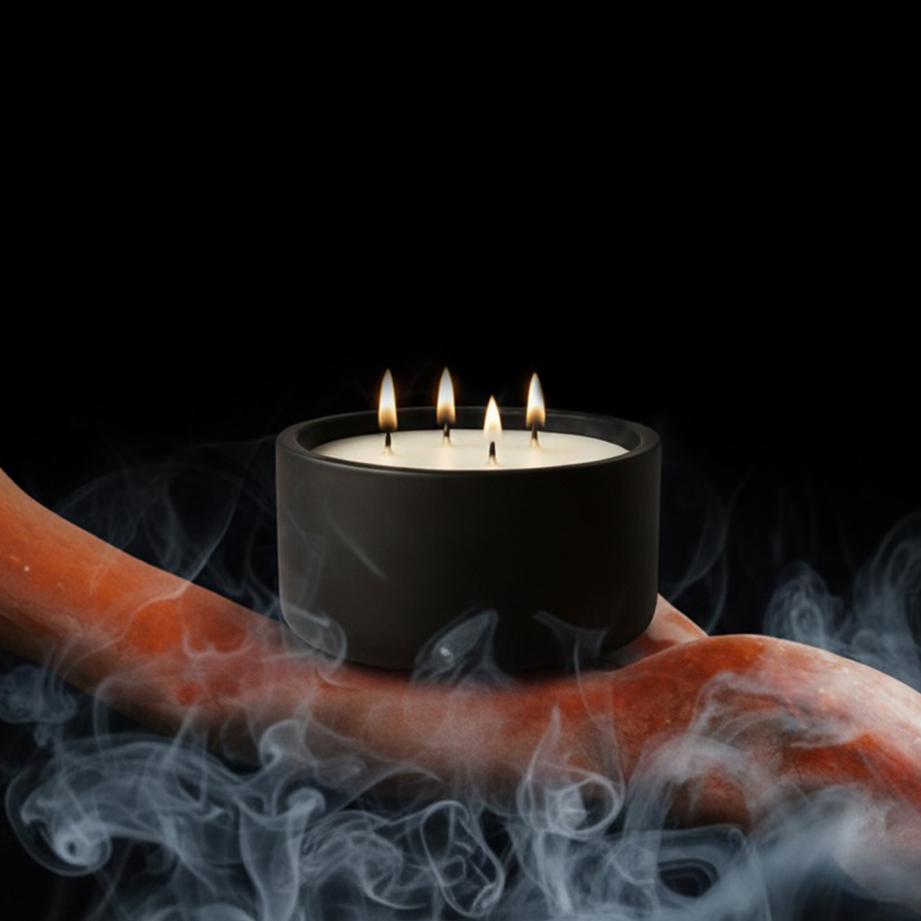 SANTAL 26 // 390G LARGE 4 WICK CERAMIC CANDLE