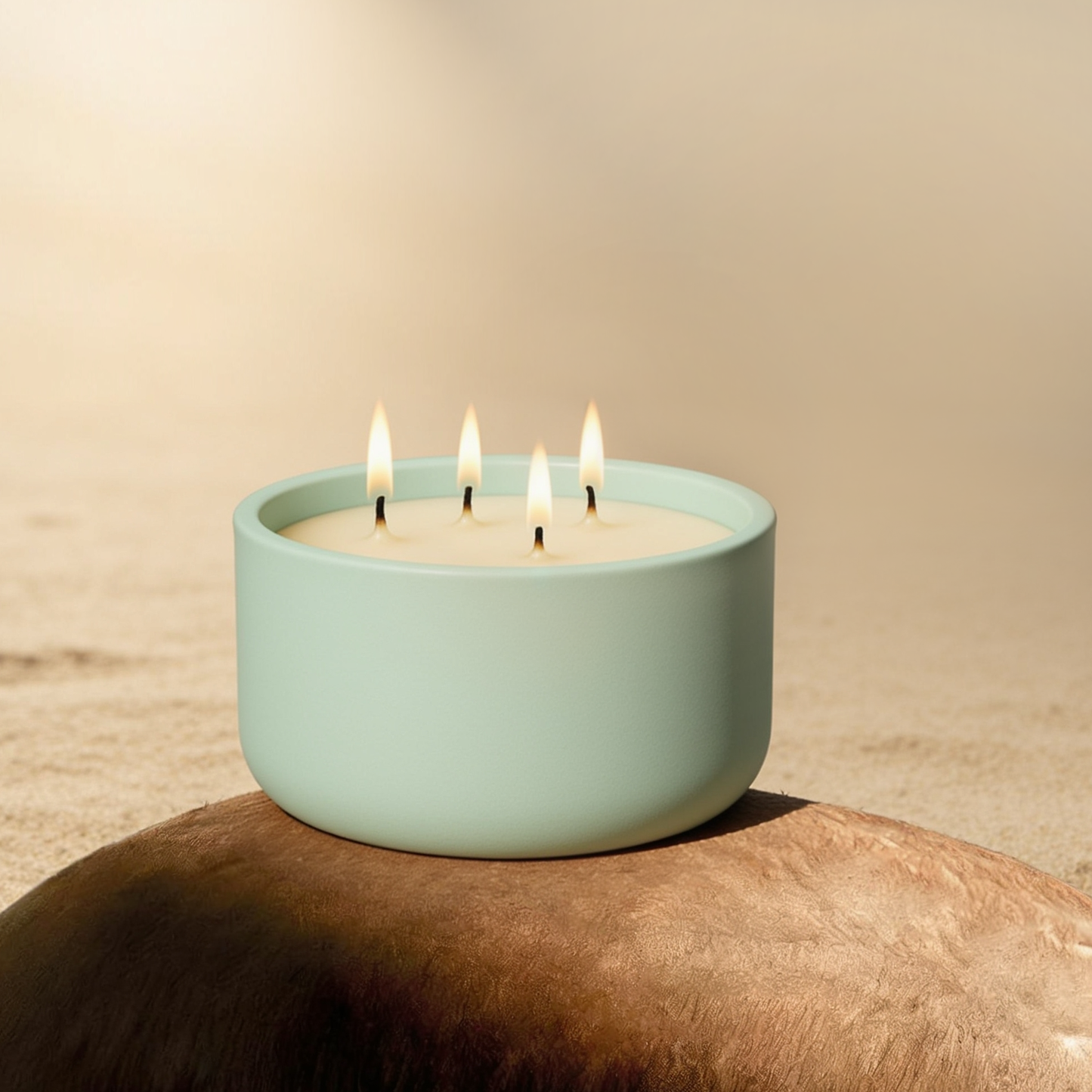 SEYCHELLES // 390G LARGE 4 WICK CERAMIC CANDLE