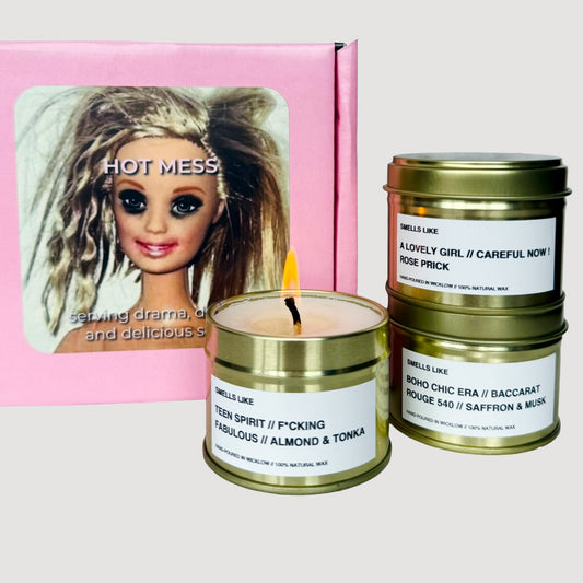 Smells Like Scented Candle - Gold Tin Candle - hand-poured candle - 100% natural Rapeseed Candle Wax, Coconut Candle Wax & Beeswax Candle Wax -Made in Wicklow Ireland