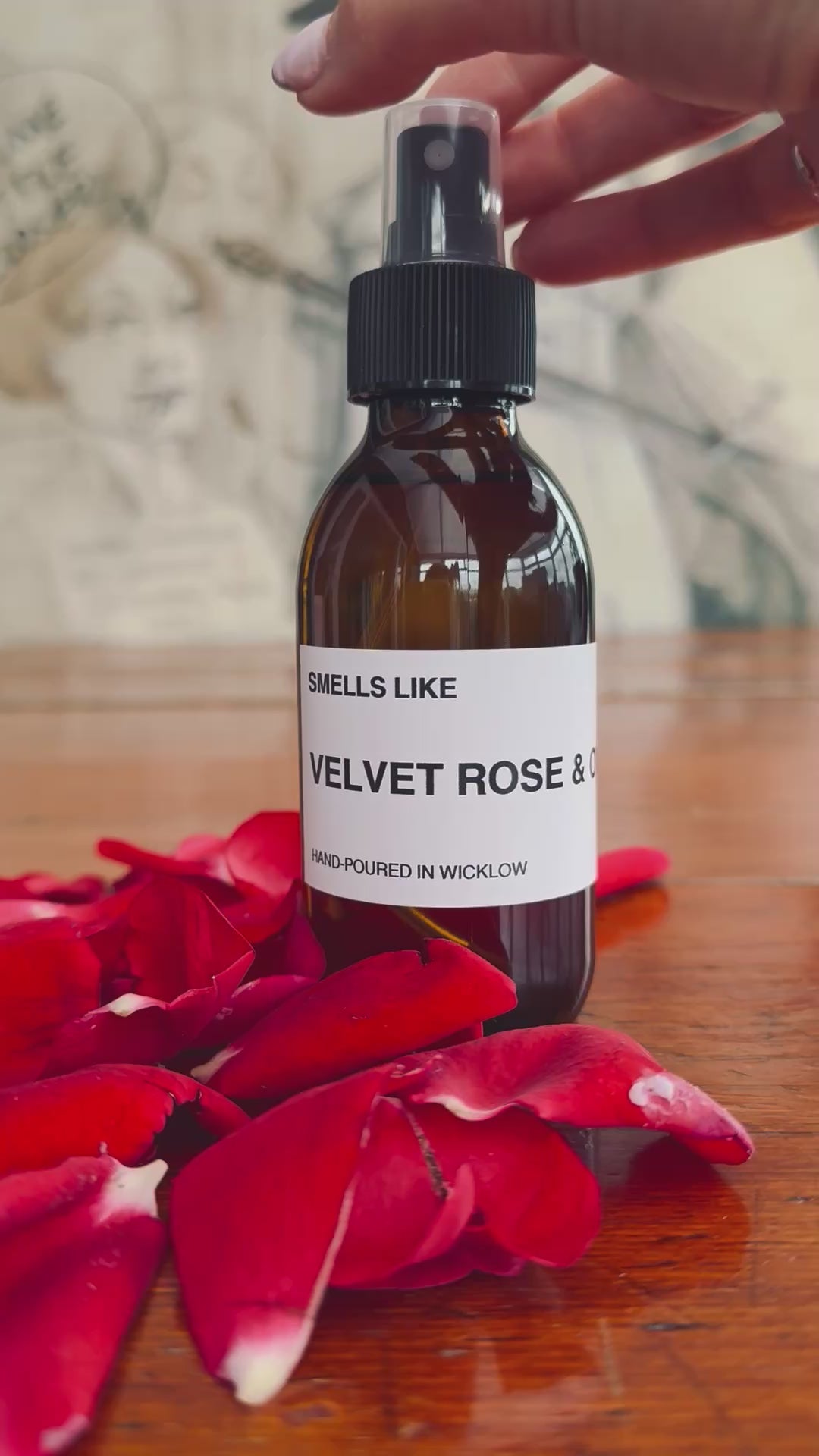 Smells Like Jo Malone Velvet Rose and Oud Inspired room and linen spray -  150ml room and linen spray - Made in Wicklow Ireland